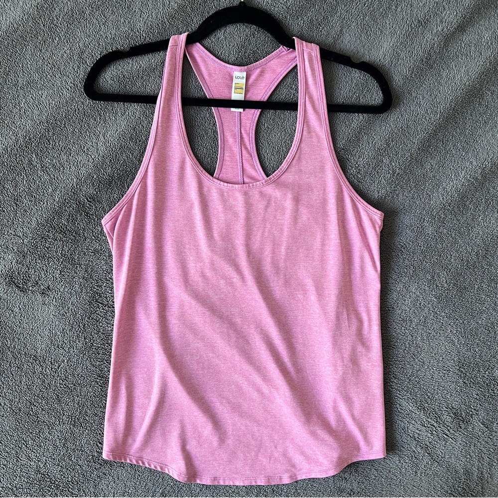 🔥Athletic Light Pink Racerback Tank Top
